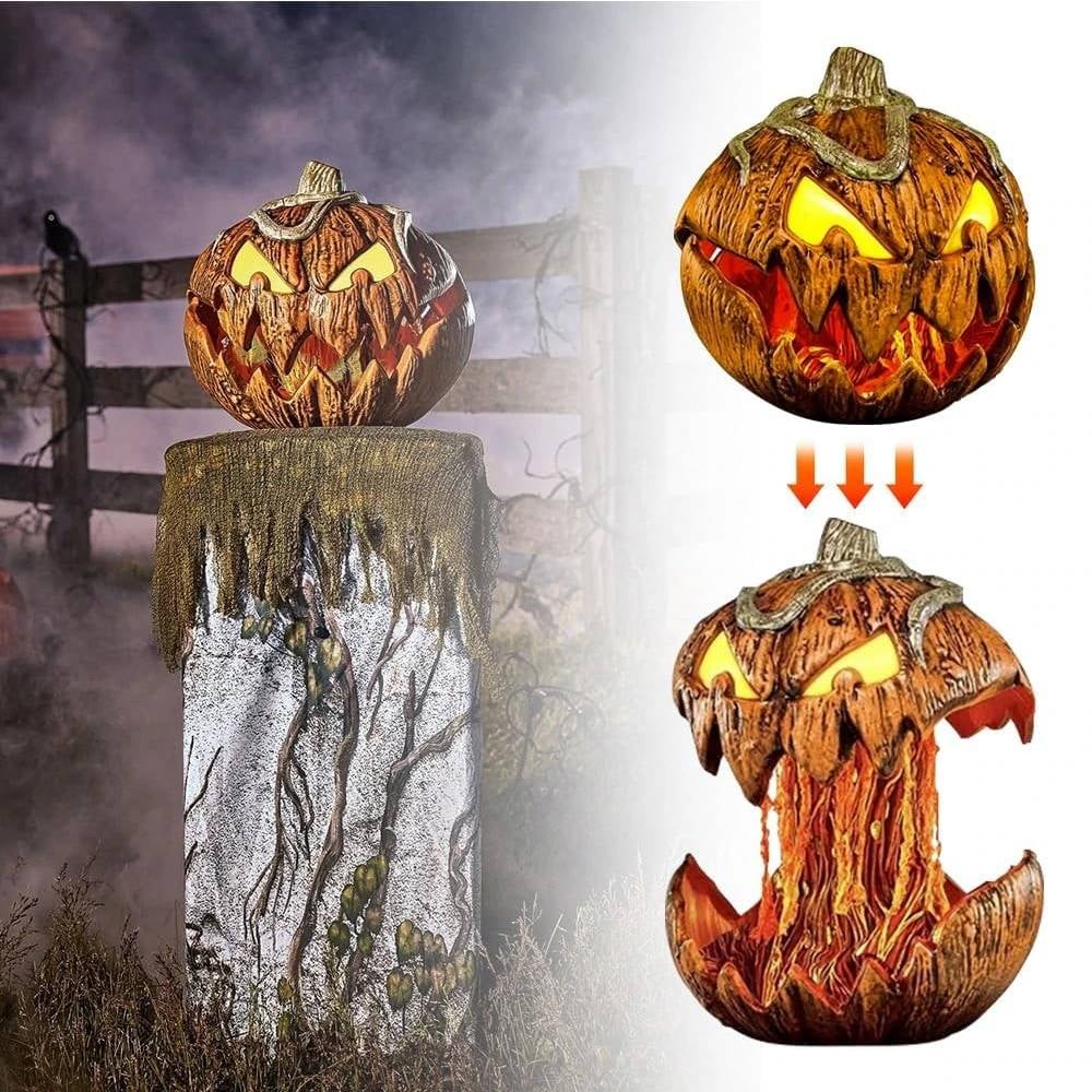 ๐ Halloween Scary Pumpkin With Lights ๐ป