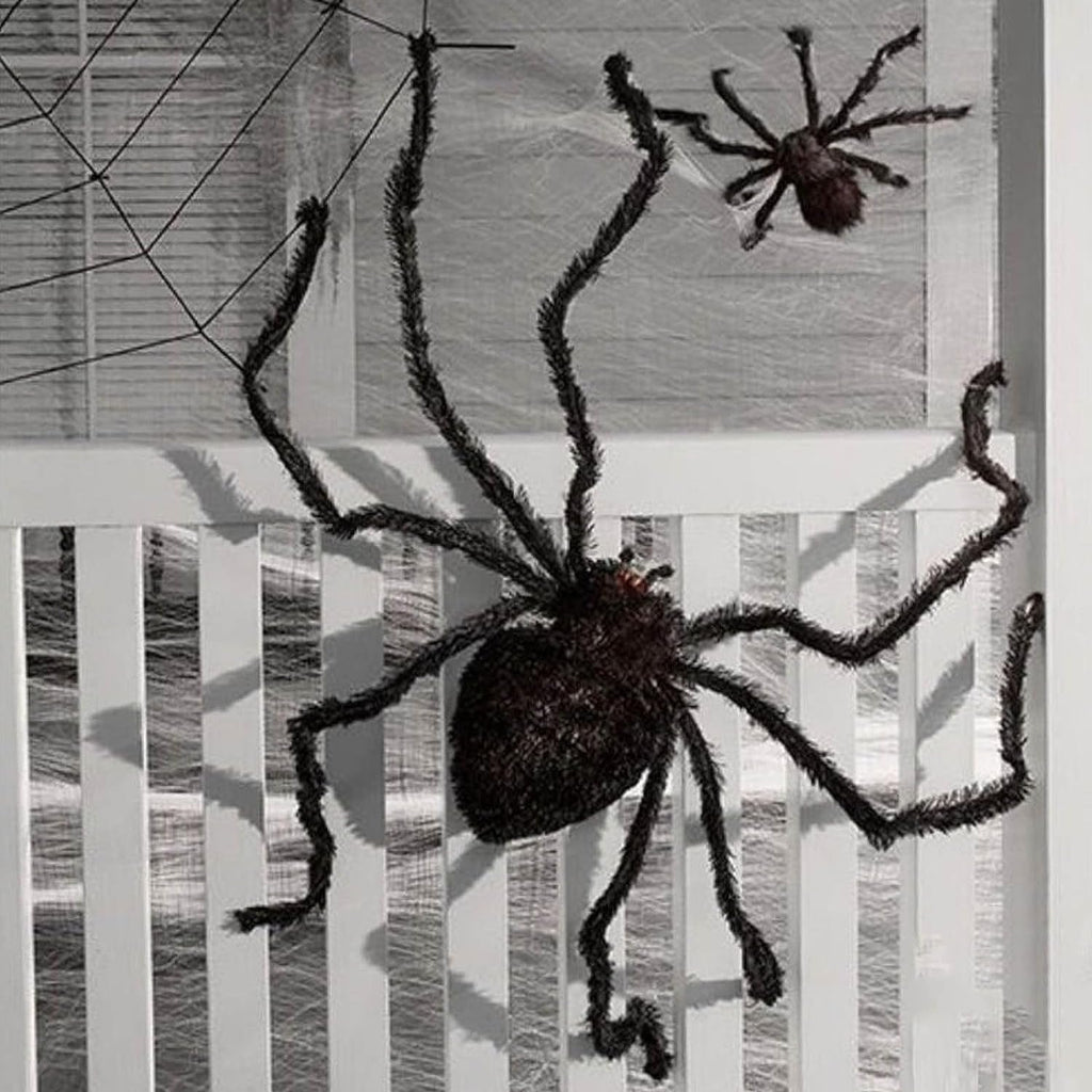 Halloween black giant spider