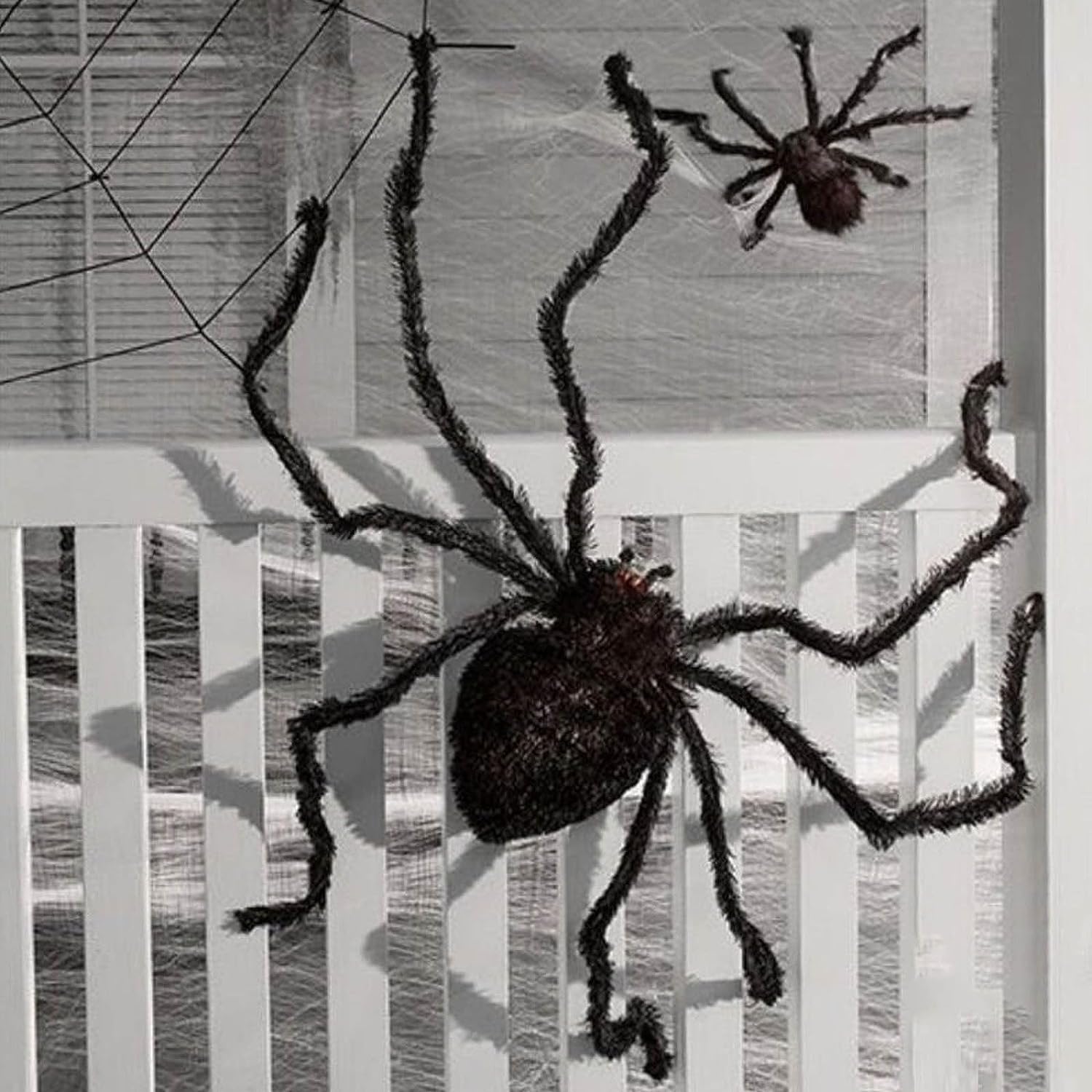 Halloween black giant spider