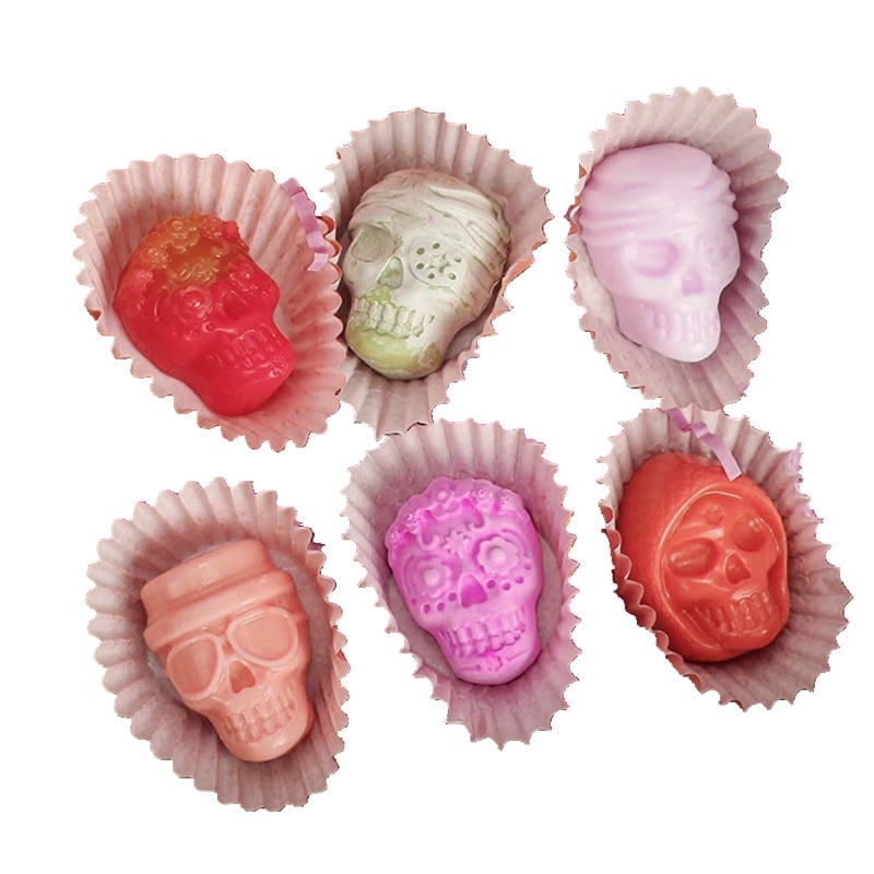 Silicone Chocolate Sugar Skull Mold for Halloween Baking