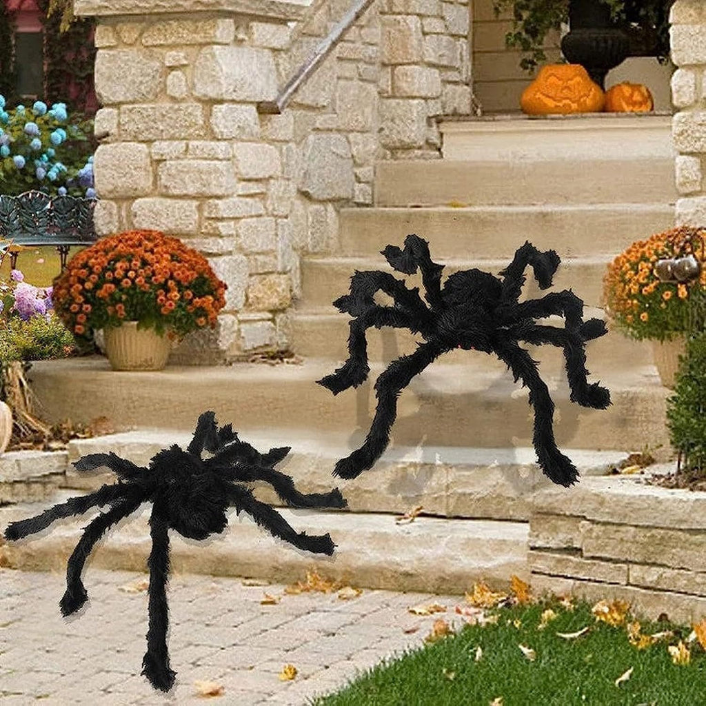 Halloween black giant spider