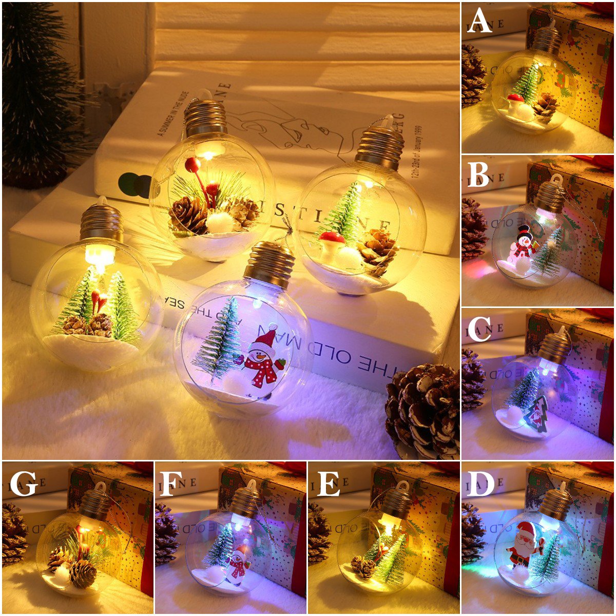 Glowing Christmas Tree Decoration Balls