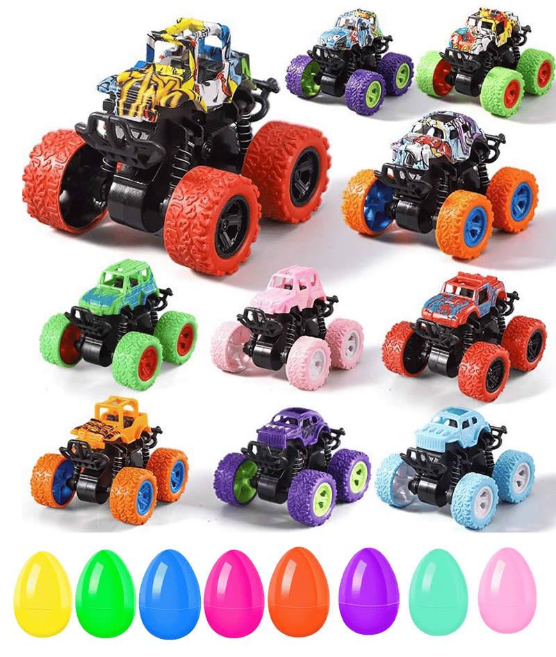 🚗Alloy Mini Q-Cartoon Doodle Easter Egg Car - Surprise & Fun in Every Egg!