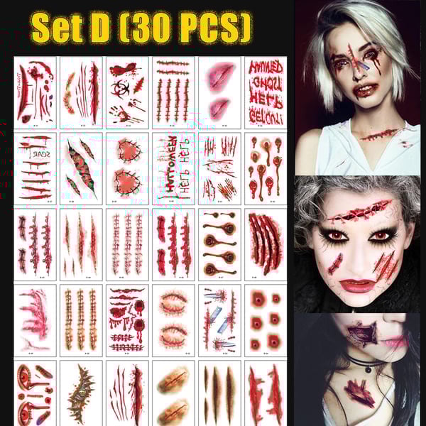 😈Halloween Prank Makeup Temporary Tattoo😈