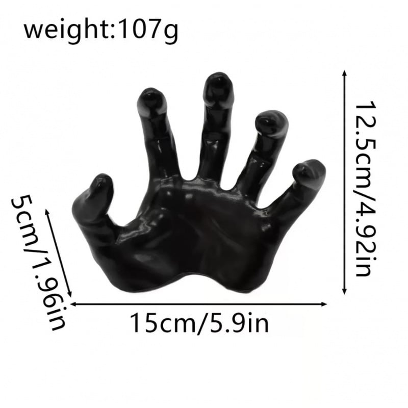 🏆Flash Sale⚡Life-Size Creepy Hands Wall Decor – 3-Piece Set with LED Candles for Gothic Halloween