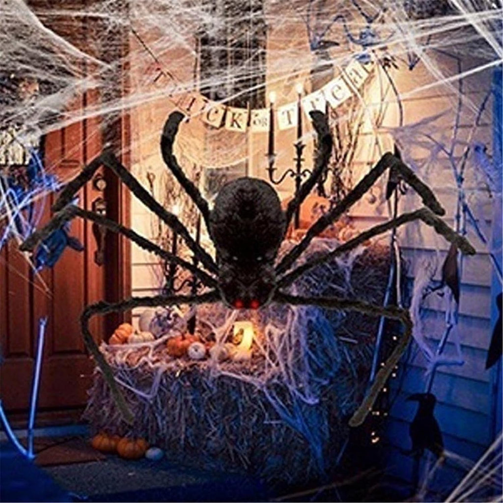 Halloween black giant spider