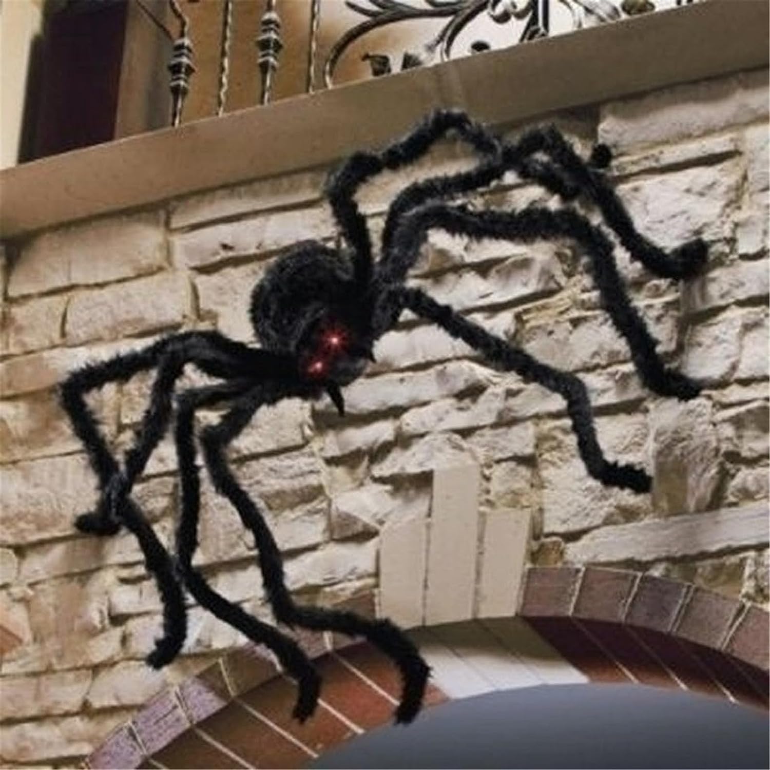 Halloween black giant spider