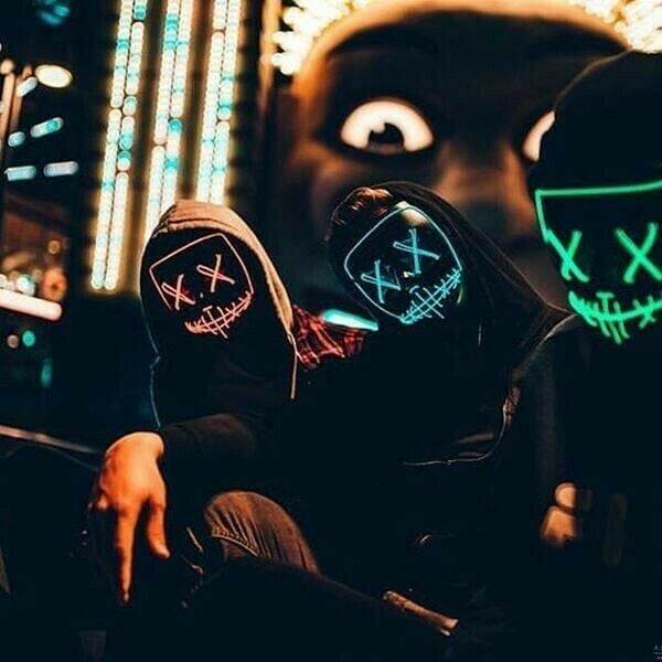🎭Halloween Glowing Mask👻
