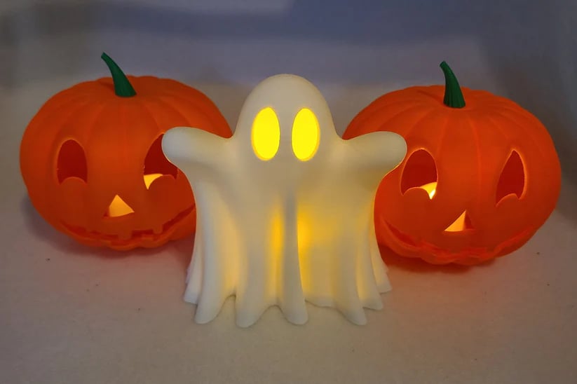 🎃Halloween Decorations - 👻3D Printing Cute Ghosts With Tea Lights