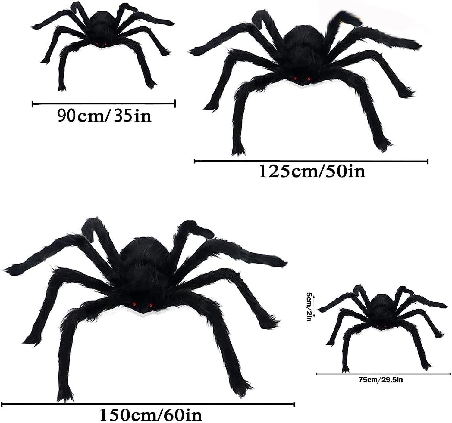 Halloween black giant spider